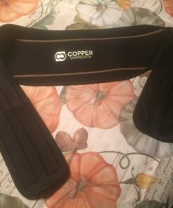 Copper Compression Lower Back Lumbar Support Brace, 1 Guaranteed Highest Copper Content, Great for All Activities! Infused Fit Wrap/Belt, Wear Anywhere! (Waist 28" - 38") Small/Medium (Pack of 1) 22 71bbYTwOsPL