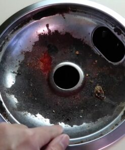 Range Kleen P10124XN, Black, Style A Porcelain Drip Pans Set of 4, 2 6 Inch and 2 8 Inch 19 71bbxEWMlL