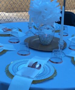 100 Rose Gold Plastic Cups 9 Oz Clear Plastic Cups Old Fashioned Tumblers Rose Gold Rimmed Cups Fancy Disposable Wedding Cups Elegant Party Cups with Rose Gold Rim 47 71bdU4QoezL