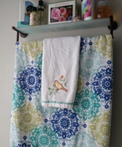 Organize It All Oil Rubbed Glass Shelf with Towel Bar, Bronze 25 71bdqag9N6L