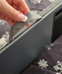 LAPGEAR Home Office Lap Desk with Device Ledge, Mouse Pad, and Phone Holder - Silver Carbon - Fits up to 15.6 Inch Laptops - Style No. 91585 45 71beiewhYdL