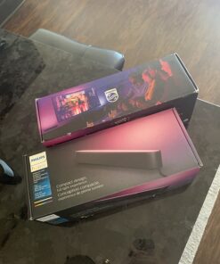 Philips Hue Smart Play Light Bar Base Kit, Black - White & Color Ambiance LED Color-Changing Light - 2 Pack - Requires Bridge - Control with App - Works with Alexa, Google Assistant and Apple HomeKit 2-Pack with Plug 51 71bfByVx19L 1