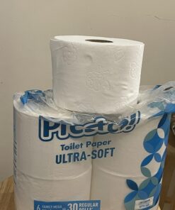 Amazon Brand - Presto! 2-Ply Toilet Paper, Ultra-Soft, Unscented, 24 Rolls (4 Packs of 6), Equivalent to 120 regular rolls 6 Rolls (Pack of 4) 51 71bfS t2cQL