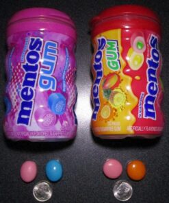 Mentos Sugar-Free Chewing Gum, Tropical, Red Fruit and Lime, 50 Piece Bottle (Pack of 4 Bottles) 50 Count (Pack of 4) 19 71bfkC9C4EL