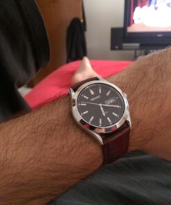 iStrap Leather Watch band Alligator Grain Calfskin Replacement Strap Stainless Steel Buckle Bracelet for Men Women-18mm 19mm 20mm 21mm 22mm 24mm-Black Brown Brown-Rose Gold Buckle 27 71bfpPYEJL