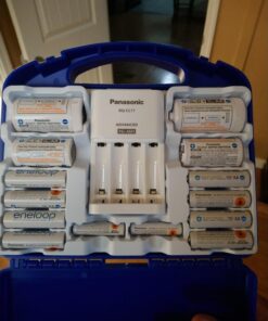 Panasonic K-KJ17MCC82A 4-Position Charger with 2 AAA & 8 AA eneloop Batteries & 2 C & 2 D Spacers 37 71bfqbG7fqL 1