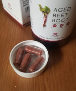 Think Remedy Aged Beet Root Capsules - Beet Pills for Stamina - Organic Beet Root Powder - Nitric Oxide Supplement - Nitrate No Sugar - 30 Capsules - Beet Root Supplement 30 71bfuO1Y95L