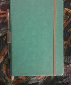Lemome Thick Classic Notebook with Pen Loop A5 College Ruled Hardcover Writing Notebook with Pocket + Page Dividers Gifts, Banded, Large, 180 Pages, 8.4 x 5.7 in green 60 71bg6m9mdaL