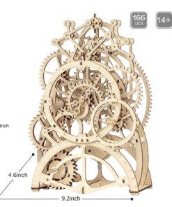 ROKR 3D Wooden Mechanical Pendulum Clock Puzzle,Mechanical Gears Toy Building Set,Family Wooden Craft KIT Supplies-Best Birthday Gifts for Kids Adults to Build 16 71bgLlIe0GL