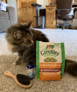 FELINE GREENIES SMARTBITES Skin & Fur Crunchy and Soft Natural Cat Treats, Salmon Flavor, 2.1 oz. Pack 2.1 Ounce (Pack of 1) 33 71bgWrhJjqL