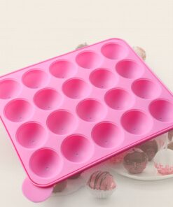 Tosnail 2 Pack of 20-Cavity Silicone Cake Pop Mold - Great for Hard Candy, Lollipop and Party Cupcake 26 71bhpyT6mL