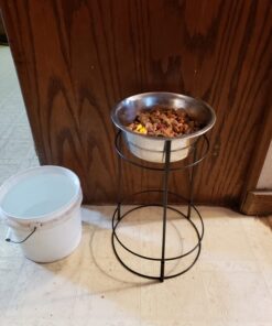SPOT Elevated Dog Feeder, Stainless Steel, Single Bowl, Hygienic, Easy to Clean, Promotes Proper Posture, Ideal for Medium and Large Breeds, 14-Inch 39 71bi7r0llbL