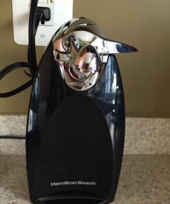 Hamilton Beach Electric Automatic Can Opener with Auto Shutoff, Knife Sharpener, Cord Storage, and SureCut Patented Technology, Extra Tall, Black 36 71biF6iqNhL