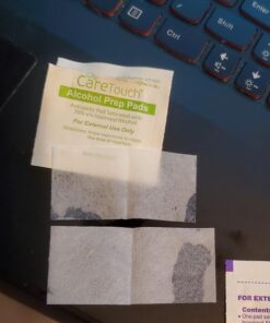 Care Touch Alcohol Wipes Individually Wrapped - Prep Pads with 70% Isopropyl Alcohol, Great for Home, Medical & First Aid Kits Sterilized, Antiseptic 2-Ply Swabs 400 Count 400 Count (Pack of 1) 37 71biP5Tw2L