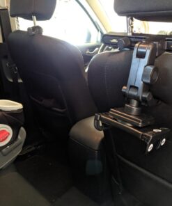 Macally Car Headrest Tablet Holder, Adjustable iPad Car Mount for Kids in Backseat, Compatible with Devices Such as iPad Pro Air Mini, Galaxy Tabs, And 7" to 10" Tablets and Cell Phones - Black 42 71biXySp83L