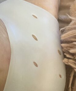 Heel Cups, Plantar Fasciitis Inserts, Heel Pads Cushion (3 Pairs, FSA or HSA Eligible) Great for Heel Pain, Heal Dry Cracked Heels, Achilles Tendinitis, for Men & Women. (Gel Heel Cups) White(3 Pairs) 34 71binGwCgSL