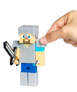 Minecraft Survival Mode Steve with Iron Armor Action Figure - Series 4 11 71bipdSchgL