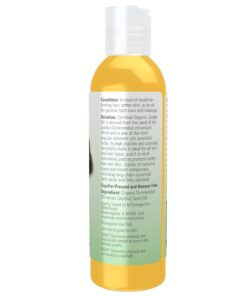 NOW Solutions, Organic Jojoba Oil, Moisturizing Multi-Purpose Oil for Face, Hair and Body, 4-Ounce 4 Fl Oz (Pack of 1) 26 71biwdB6tVL