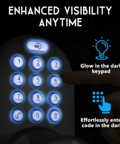 MiLocks TKK-02OB Digital Door Knob Lock with Electronic Keypad, Oil Rubbed Bronze, Keypad Lockable 18 71bjXLwXGOL 1