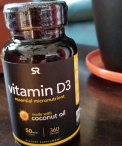 Sports Research Vitamin D3 2000 IU with Coconut MCT Oil - High Potency Vitamin D Supplement for Immune & Bone Support - Non-GMO Verified, Gluten & Soy Free – 50mcg, 360 Liquid Softgels D3 (2,000 IU) 40 71bjjkwZUVL