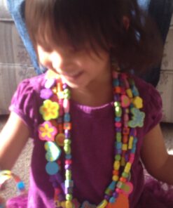 Melissa & Doug Created by Me! Bead Bouquet Deluxe Wooden Bead Set With 220+ Beads for Jewelry-Making, for 4+ years, Multicolor, 9½ 21 71bkYvaL5L