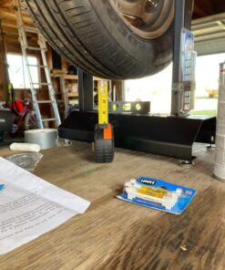 Goplus Motorcycle Bike Wheel Balancer, Rim Tire Balancing Spin Static Truing Stand w/Adjustable Centering Cones, Tire Balancer (16”×8.6”×20”) 23 71bkg93WdL