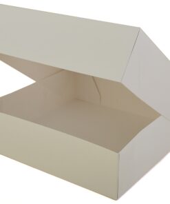 Alternative view of Southern Champion Tray 24133 White Paperboard Window Bakery Box, 9". Length x 9" Width x 2-1/2" Height (Case of 200) 9" x 9" x 2-1/2"