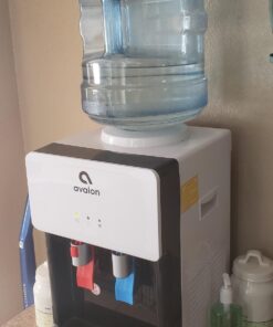 Avalon Premium Hot/Cold Top Loading Countertop Water Cooler Dispenser With Child Safety Lock. UL Listed- White countertop white 49 71bm8my6iLL