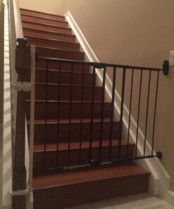 Toddleroo by North States 47.85" Wide Easy Swing & Lock Baby Gate - Series 1: Ideal for Wider Areas and stairways. Hardware Mount. Fits Openings 28.68" - 47.85" Wide (31" Tall, Matte Bronze) 57 71bmSRFte8L