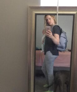 Mancro Diaper Bag Backpack, Large Multifunction Waterproof Travel Baby Changing Bag for Dad Mom with 4 Insulated Pockets and Stroller Straps, Maternity Baby Bag for Boys Girls, Grey Austere Grey 80 71bnQeSUwL