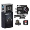 AKASO Brave 4 4K30fps 20MP WiFi Action Camera Ultra Hd with EIS 131ft Waterproof Camera Remote Control 5xZoom Underwater Camcorder with 2 Batteries and Helmet Accessories Kit 63 71bniLu0g7L