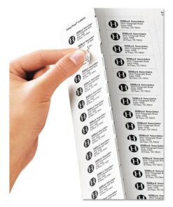 Avery Printable Return Address Labels with Sure Feed, 2/3" x 1-3/4", Matte Clear, 600 Blank Mailing Labels (15695) 11 71boIXif0YL