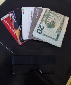 Radix One Slim Wallet - Minimalist Ultralight Polycarbonate Money Clip Black/Black 60 71boqxK25lL