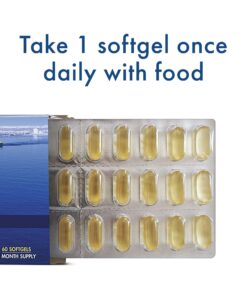 WHC, UnoCardio 1000 Fish Oil, 1300 mg of Pure Triglyceride Fish Oil with Omega-3 (1180 mg), 665 mg EPA and 445 mg DHA and 25 mcg (1000 IU) Vitamin D3 per softgel, Natural Orange, 60 softgels 19 71bpFYgVauL
