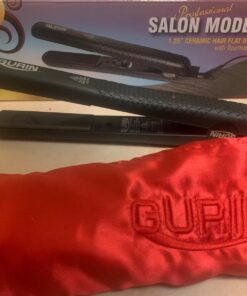 Gurin Ceramic Tourmaline Flat Iron Hair Straightener, 1.25 inch with Carrying Case 31 71bpK4ih4rL