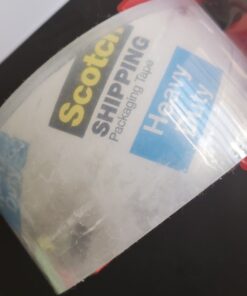 Scotch Heavy Duty Packaging Tape, 1.88" x 54.6 yd, Designed for Packing, Shipping and Mailing, Strong Seal on All Box Types, 3" Core, Clear, 6 Rolls (3850-6) 46 71bpcTJAfkL