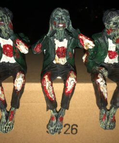 Walking Dead Zombie Undead See Hear Speak No Evil Set of Shelf Sitters Computer Top Statue Figurines 24 71bpgv8sEfL