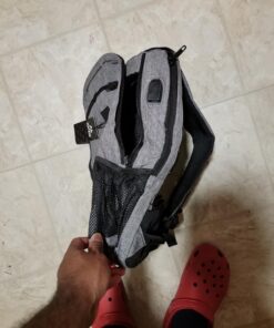 Matein Travel Laptop Backpack, Business Anti Theft Slim Durable Laptops Backpack with USB Charging Port, Water Resistant College School Computer Bag Gifts for Men & Women Fits 15.6 Inch Notebook, Grey Austere Grey 50 71bqA17RNlL