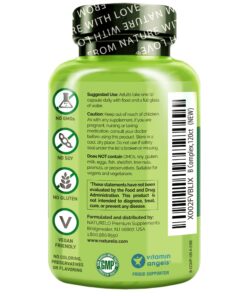 NATURELO Vitamin B Complex with Methyl B12, Methyl Folate, Vitamin B6, Biotin Plus Choline, CoQ10, and Fruit & Vegetable Blend - Supports Energy & Healthy Stress Response - Vegan - 120 Capsules 120 Count (Pack of 1) 20 71bql1jc7ZL