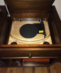 ION Audio Max LP – Vinyl Record Player / Turntable with Built In Speakers, USB Output for Conversion and Three Playback Speeds – Natural Wood Finish Max LP with Speakers Record Player only 53 71bqsvnP6JL