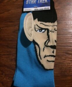 Star Trek Spock with Ears Crew Socks, Blue, Sock Size 10-13, Shoe Size 6-12 21 71btdByfOwL