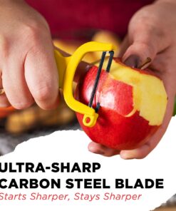 Alternative view of Kuhn Rikon Original Swiss Peeler 3-Pack Red/Green/Yellow Set of 3 Y Type Peeler