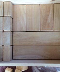 Melissa & Doug Standard Unit Solid-Wood Building Blocks With Wooden Storage Tray (60 pcs) - Classic Blocks For Toddlers Ages 3+ 53 71btlJdiOVL