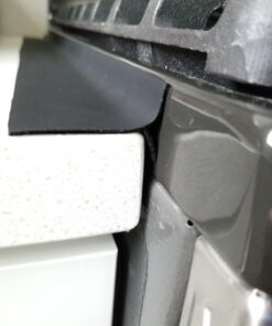 Capparis Kitchen Silicone Stove Counter Gap Cover, Easy Clean Heat Resistant Wide & Long Gap Filler, Seals Spills Between Counter, Stovetop, Oven, Washer & Dryer, Set of 2 (21 Inches, Black) 21 Inches 47 71bvl5ls0L