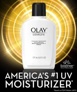 Olay Face Moisturizer Complete Lotion All Day Daily Facial Moisturizing Lotion SPF 15 for Normal Skin and Hydration, Oil-Free Non-Greasy, 6 Fl Oz (Pack of 2) 16 71bwQVhr0xL