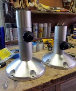 Wise 8WP21-374 Boat Seat Pedestal, Adjustable Height from 12" to 18", with Seat Slide Seat Mount, Adjustable Travel 5" - Fore & AFT 39 71bwZ1WYlgL