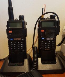 BAOFENG BF-F8HP (UV-5R 3rd Gen) 8-Watt Dual Band Two-Way Radio (136-174MHz VHF & 400-520MHz UHF) Includes Full Kit with Large Battery 31 71bxLobtkpL