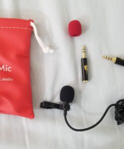 YouMic - Small Lavalier Microphone with Clip - Lav Lapel Mic for Camera Phone iPhone iOS Android PC Laptop Video Recording - Noise Cancelling 3.5mm Jack 46 71by86QxdRL