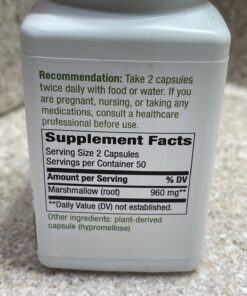 Nature's Way Premium Herbal Marshmallow Root 960 mg per serving 100 VCaps 30 71byGmskwTL