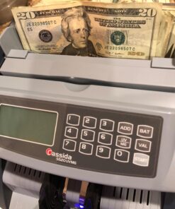 Cassida 5520 UV/MG - USA Money Counter with ValuCount, UV/MG/IR Counterfeit Detection, Add and Batch Modes - Large LCD Display & Fast Counting Speed 1,300 Notes/Minute UV/MG Counterfeit Detection 30 71bykvJ1bML